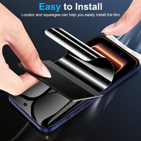 Plus de 1000 avis cinq étoiles – Film de protection hydrogel anti-espion pour écran d'iPhone 17 16 15 14 13 12 Pro Max Plus Mini