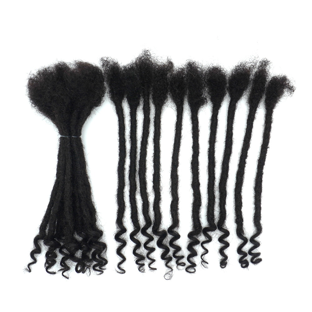Vast Hair KAMA Curly Dreadlock 100% Natural Human Hair Loc Extensions with Curly Ends for Wholesale Can Be Dyed and Bleached thumbnail 4
