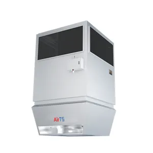 Enfriador de aire industrial AirTS sin ductos para techo con deshumidificación, calefacción y refrigeración, sistema oval similar con control inalámbrico
