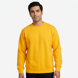 Sweat-shirts en velours à demi-zip pour hommes, taille XS, hiver, avec logo personnalisé brodé, motif 3D, impression sérigraphique en relief, teinture unie, à capuche - Product Image 1