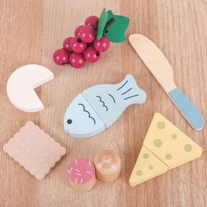 Jeu de rôle amusant pour enfants : Ensemble de boulangerie en bois pour faire semblant de cuisiner des hamburgers et des sandwichs, jouets alimentaires pour garçons et filles - Product Image 5