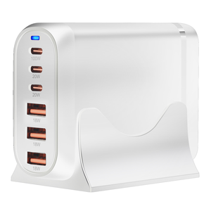Bộ sạc <span class=keywords><strong>USB</strong></span> C công suất cao 200W Gan, 6 cổng PD 100W, trạm sạc nhanh Type C dành cho điện thoại, máy tính bảng, máy tính xách tay, máy tính để bàn - Product Image 3