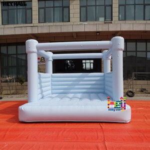 Vente flash : château gonflable bleu pastel, maison de rebond, PVC/vinyle, 10x10 pieds, installation facile, château <span class=keywords><strong>pas</strong></span> <span class=keywords><strong>cher</strong></span> pour événements - Product Image 5