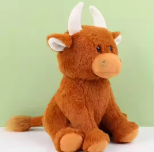 Peluche géante personnalisée en forme de <span class=keywords><strong>vache</strong></span> des Highlands, super douce, en fil épais, pour bébés et enfants, rembourrée en coton PP - Product Image 2