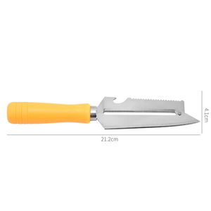 Đa Chức Năng Thép Không Gỉ Nhựa Xử Lý Dao Trái Cây Peeler Rau Dao Cá Quy Mô <span class=keywords><strong>Scraper</strong></span> Mở Chai - Product Image 6