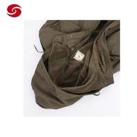 Kunden spezifische olivgrüne Vintage Deutschland Baumwolle Leinwand Material Jacke Parka