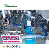 Chaîne de Production Entièrement Automatique pour l'Embouteillage et le Conditionnement d'Eau Potable en Bouteille à Petite Échelle