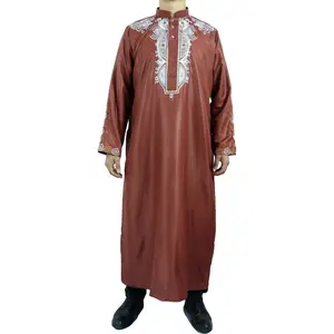 Großhandel Daffah Design Männer Kleidung Dubai Qatar Thawb Stil Afrikanische Islamische Kleidung Kuwait Muslim Abaya Thobe/Jubba für Männer