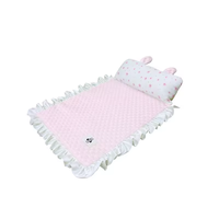 Coussin de couchage rafraîchissant pliable moderne pour chat et chien, design double oreille, sensation de fraîcheur, antidérapant et respirant, idéal pour l'été