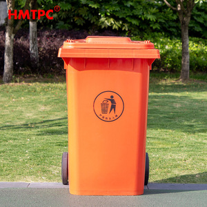 Contenedor de Basura para Exteriores Hmtpc de 360L, Rectangular, con Ruedas, de Plástico HDPE - Product Image 4