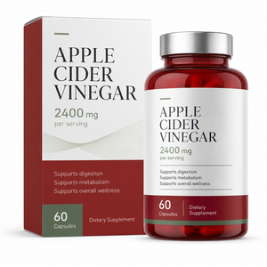 Capsules de Vinaigre de <span class=keywords><strong>Cidre</strong></span> de Pomme OEM 2400mg Formule Haute Puissance Complément ACV pour Vitalité Quotidienne & Soutien Détox <span class=keywords><strong>Prix</strong></span> Usine - Product Image 1