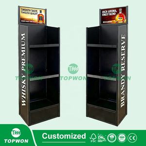 Tienda minorista personalizada Supermercado Soporte de exhibición de <span class=keywords><strong>metal</strong></span> 3 niveles Cerveza Vino Estante de exhibición de <span class=keywords><strong>metal</strong></span> Latas de aerosol Estante de exhibición de <span class=keywords><strong>metal</strong></span> - Product Image 2