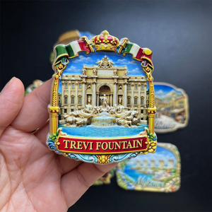 Imán de nevera de recuerdo de la ciudad antigua de Malta Coast, imán de nevera europeo de Gozo - Product Image 2