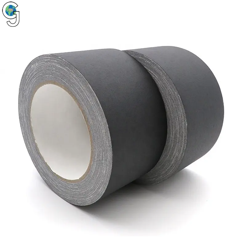 Premium Custom Binding Heavy Duty Duck Gaffa Gaff Matte Binding Masking Stage Black Ducktape Cloth Duct Gaffer Tape