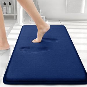 Super Soft Absorbent Dust-free Memory Foam Flannel Surface Modern <b>Bathroom</b> <b>Mats</b> Non Slip Machine Washable for Home & Hotel Use - Product Image 1
