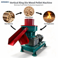 Granulateur à Anneau CE pour Biomasse, Sciure de Bois, 37KW, 500-800KG/H, pour la Production de Combustible Domestique et Industriel (Sciure de Bois, Balles de Riz)