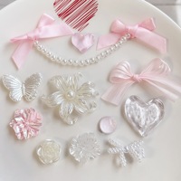 Fleur en perles à nœud pour la création de bijoux DIY, accessoires de chaussures, épingles à cheveux, chaussures à trous, matériel pour fleurs de chaussures, breloques pour sabots