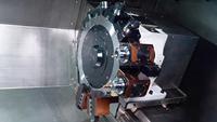 Tour CNC horizontal PR52TT à 12 stations avec tourelle hydraulique et contrepoinçon, nouvelle machine de 1 m de longueur d'usinage et structure à banc incliné