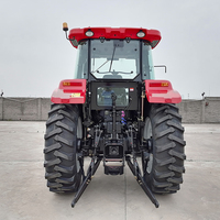 Tracteur agricole multifonctionnel YTO YTO-X1254 125 CV 4x4 Diesel avec chargeur et pelle rétrocaveuse - Transmission par engrenages - Garantie 1 an