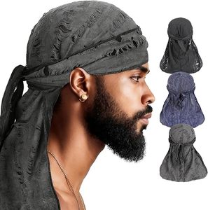 Durag in Raso Personalizzabile <span class=keywords><strong>con</strong></span> Logo, da Uomo e Donna, <span class=keywords><strong>con</strong></span> Coda Lunga e Larghe Cinghie, per Onde 360, Stile Hip Hop, <span class=keywords><strong>Bandana</strong></span>, Cappello da <span class=keywords><strong>Pirata</strong></span>, Copricapo, per Esterni, Ingrosso - Product Image 1
