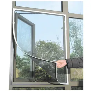 Mosquitera magnética fácil de instalar, pantalla para ventana con raya magnética de PVC