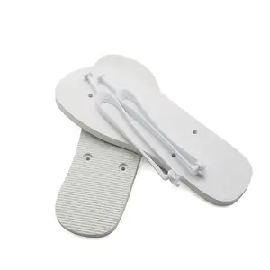 Custom Sublimation Women/Men Flip Flops Material Plain Women Slipper With White Base