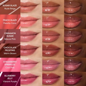 Brillo de <span class=keywords><strong>Manteca</strong></span> de Karité Hidratante de Larga Duración y Alta Calidad, Sérum Labial con Color, Bálsamo Labial y Gloss de Péptidos con Logo Personalizado en Tubo Exprimible - Product Image 6