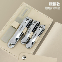 WELLFLYER MS-1150 10pcs Beauté Voyage Set Manucure Pédicure Kit En Acier Inoxydable Coupe-Ongles Ciseaux Outils De Soins Des Ongles