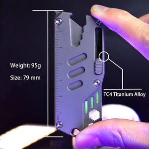 Couteau utilitaire en titane CIEUIS Lame SK5 Multifonctionnel EDC Coupe-papier Couteau utilitaire pour outil de plein air - Product Image 4