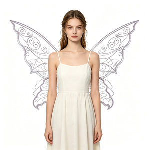 Alas de Hada Brillantes y Transparentes para Adultos, Alas de Princesa para Festivales, Fiestas, Disfraces, Accesorios de Alas de Mariposa <span class=keywords><strong>BT016</strong></span> - Product Image 2