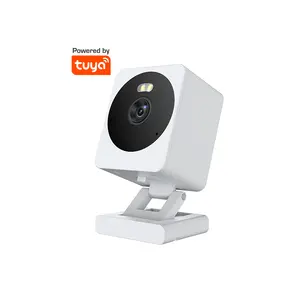 2MP Wifi Tuya inteligente interior cámara de seguridad para el hogar HD versión nocturna Seguimiento de movimiento bebé mascotas ancianos Monitor con lente gran angular