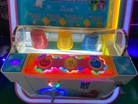 Machine de jeu d'arcade à pièces avec LED - Jeu d'arcade à tasses magiques lumineuses pour enfants pour parc d'attractions