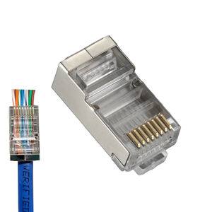 Высококачественный разъем RJ45 Cat5 Cat5e Cat6 Cat6A 8P8C экранированный Модульный штекер для сетевого оборудования для подключения кабеля Ethernet - Product Image 2