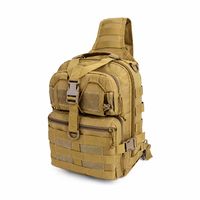 Sac à bandoulière tactique 15L avec cadre externe, sac à dos EDC Molle étanche en nylon camouflage, dos ergonomique