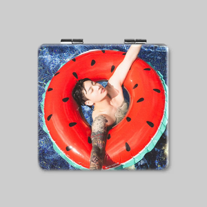 กระจกแต่งหน้าแบบพกพาพับได้สองด้านของ kpop Idol bangtan Boys Jimin jungkook - Product Image 3