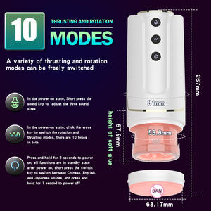 2023 7 frecuencia estiramiento calefacción hombre masturbación inteligente taza dispositivo máquina usable manos libres masturbador taza para hombres - Product Image 2