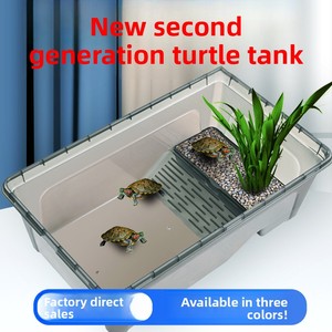 Tanque <span class=keywords><strong>de</strong></span> Plástico Grande para Tortugas, Caja <span class=keywords><strong>de</strong></span> Cría Rectangular, Recinto <span class=keywords><strong>de</strong></span> Crianza para Uso Doméstico, <span class=keywords><strong>Tortuga</strong></span> Deslizante <span class=keywords><strong>de</strong></span> <span class=keywords><strong>Orejas</strong></span> <span class=keywords><strong>Rojas</strong></span> - Product Image 5