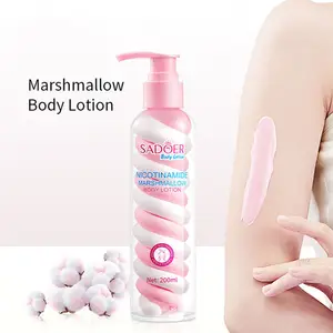 Private Label SADOER Marshmallow Brightening Fragrance Body Cream Nicotinamide Whitening Body Lotion