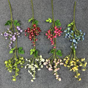 Fleurs d'orchidées artificielles en soie, bouquets de mariage haut de gamme faits à la main pour la décoration de salle de mariage, murs de fleurs DIY, sol - Product Image 2
