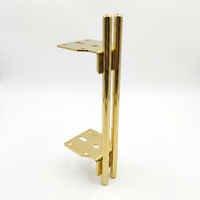 Pieds de meubles en fer à double tube, style moderne et luxueux, robustes, pour canapé et table de salle à manger et de cuisine, installation facile
