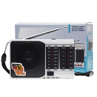 Radio Portable FM/AM/SW1-2 4 bandes avec batterie Rechargeable BL-5C intégrée, prise pour écouteurs