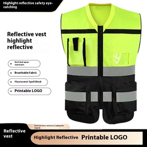 Gilet de sécurité réfléchissant personnalisable pour la construction, le cyclisme, l'assainissement, les chantiers, les vêtements de sécurité avec logo personnalisé - Product Image 3