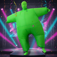 Costume gonflable pour adulte, poisson blanc et vert, convient aux personnes de 1,5 à 2 m. pour Noël, le cosplay, les fêtes, les spectacles sur scène et les soirées costumées.