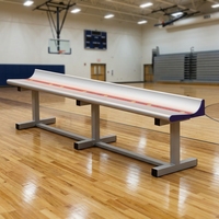 LD-1 Banco de Estadio Plegable Portátil de Aleación de Aluminio Resistente de 3.5M, Asiento para Gradas de Campos Deportivos, Canchas Interiores y Exteriores