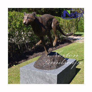 รูปปั้นเสือชีต้าวิ่งขนาดเท่าชีวิตโบราณรูปปั้นกลางแจ้งรูปปั้นสัตว์ตกแต่งรูปปั้นทองเหลืองชุบทองแดงเชื่อมหล่อ - Product Image 6