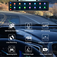 Caméra embarquée Maustor Dash Cam 4K, écran tactile 11,26 pouces, boîte noire de voiture, enregistreur DVR, GPS, Wifi, caméra avant et arrière