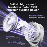 Ventilateur de sol de bureau pour la maison, refroidissement par air, télécommande, oscillation rétractable, silencieux, alimenté par USB, moteur sans balais
