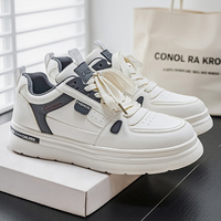 Chaussures de sport décontractées pour hommes en cuir PU à semelle EVA, légères et confortables, idéales pour le skateboard – Vente chaude
