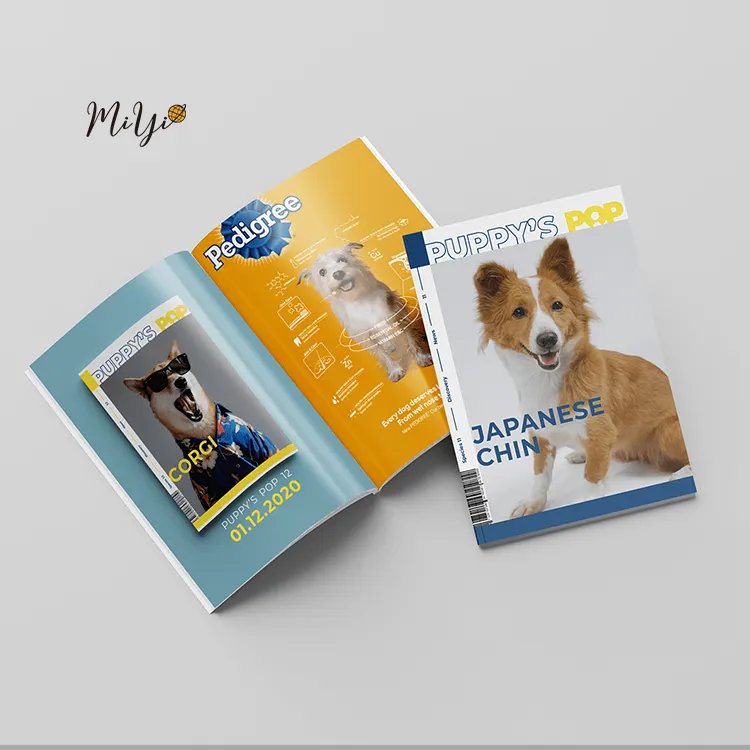 Custom Novel Verhaal Komische Puppy Dierenboek Afdrukken Service Paperback Zachte Omslag Full Color Tijdschriftboek