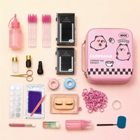 Kit de démarrage pour outils de maquillage, kit de formation aux extensions de cils, boîte de vente en gros, kit d'outils de pratique pour extensions de cils avec étiquette privée